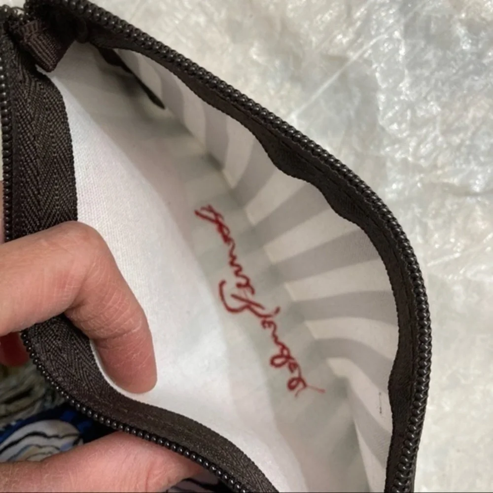 Henri bendel rare sunglass print cosmetic toiletries bag